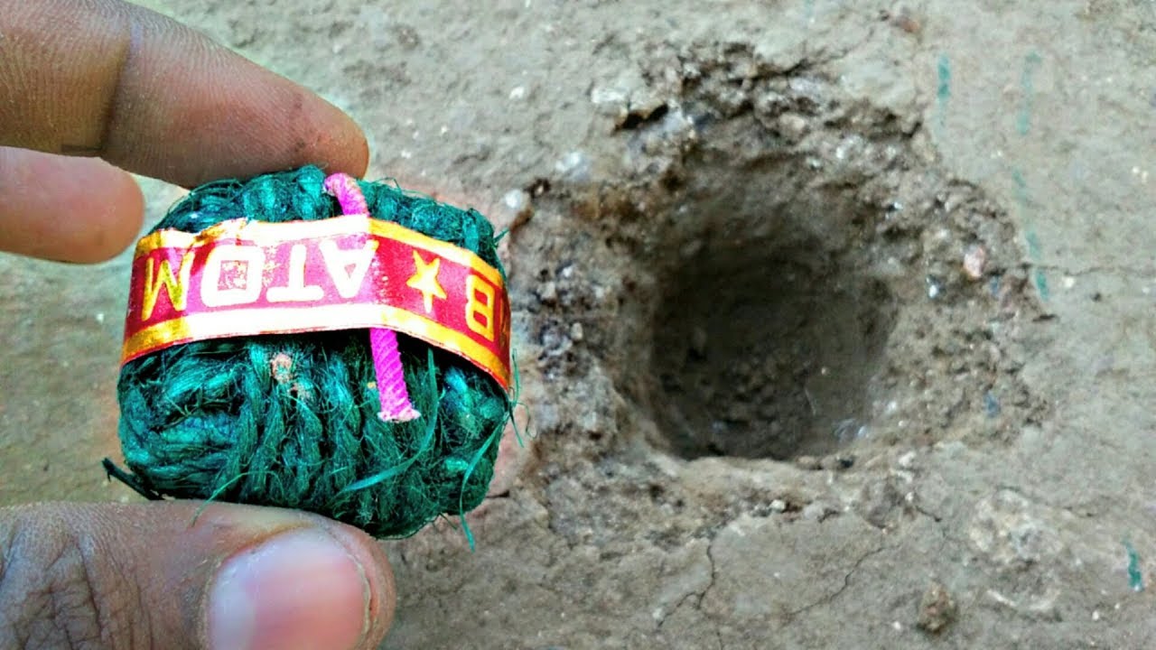 Hole Vs sutali | New crackers experiment | phantom fireworks | diwali bomb