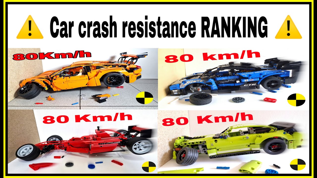 🚨 Car Crash Compilation 🚨 Lego Car CRASH resistance RANKING - Lego Technic