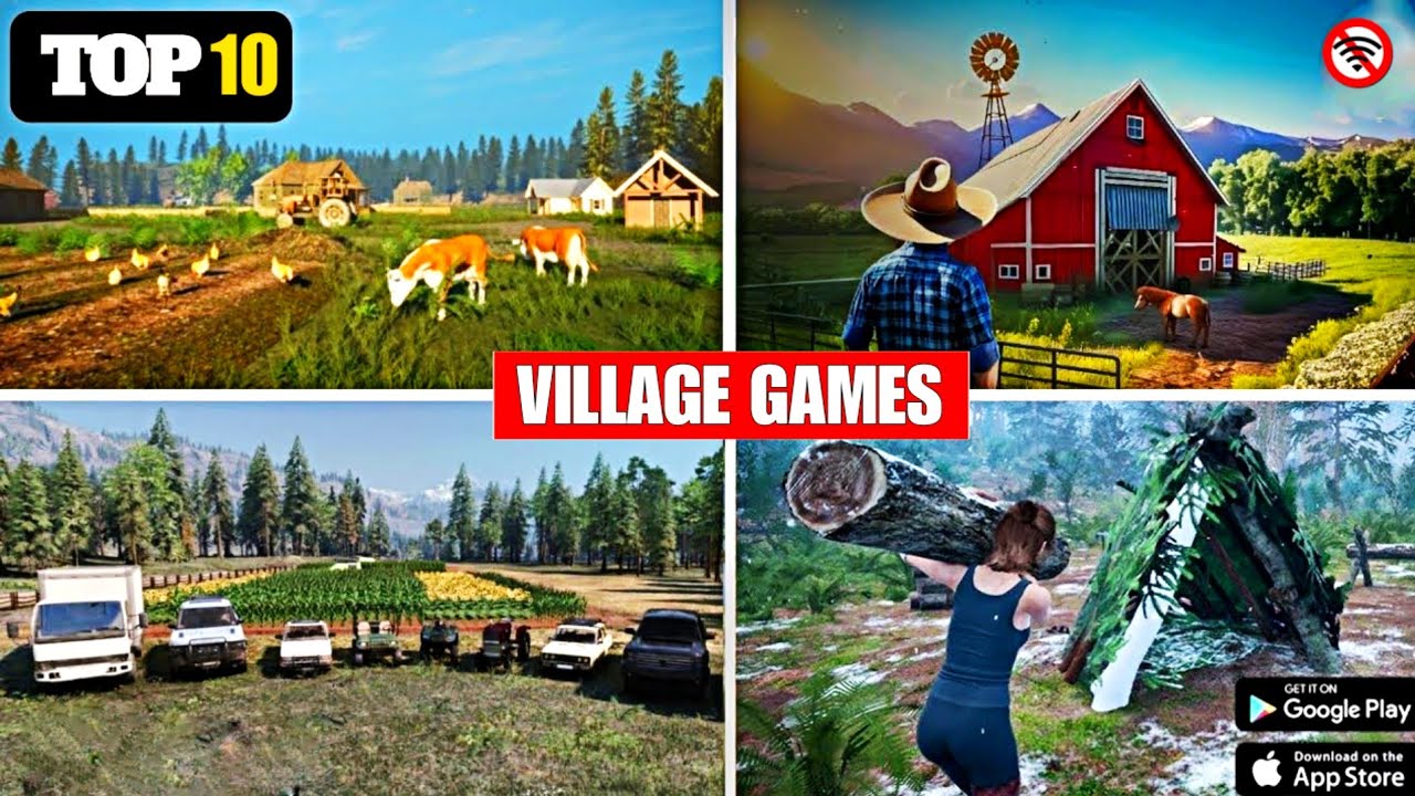 😱2025 TOP 10 BEST REALSTIC VILLAGE AND FARMING GAME FOR ANDROID DEVICES 