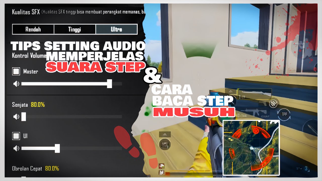 CARA BACA STEP MUSUH‼️SETTINGAN AUDIO UNTUK MEMPERJELAS SUARA STEP ||PUBGMOBILE,BGMI,AUDIOSETTING
