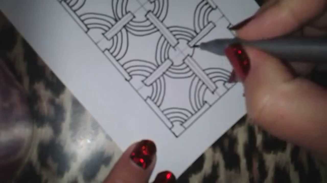 How to draw CROMER tangle pattern?