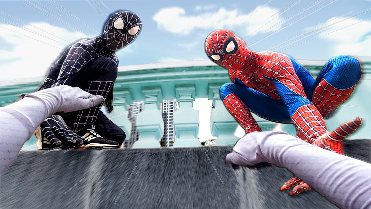 Team SPIDER-MAN & VENOM Fighting BAD GUYS ( Special Action POV )