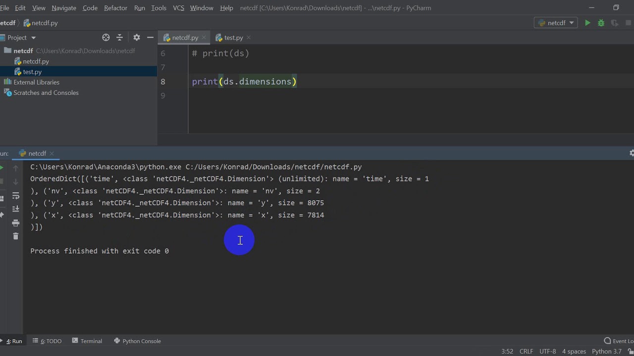 NetCDF с Python (netCDF4) &mdash; метаданные, измерения и переменные