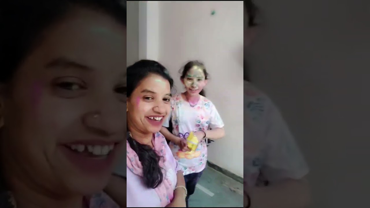 Happy Holi to all❤️🥰#dailyvlog #holi 