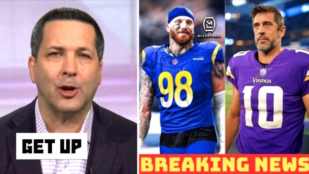GET UP | Adam Schefter major update on NFL trade rumors: Rams trade for Crosby, Rodgers to Vikings