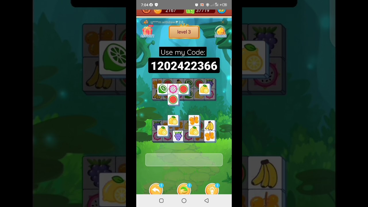 EARN EASY MONEY GCASH GAME APP FRUIT MATCH.use my code 1202422366. #playtoearn #cryptocurrency