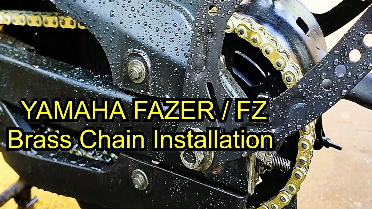 #yamaha     Yamaha Fazer / FZ16 Rolon Brass chain & Sprocket Kit installation