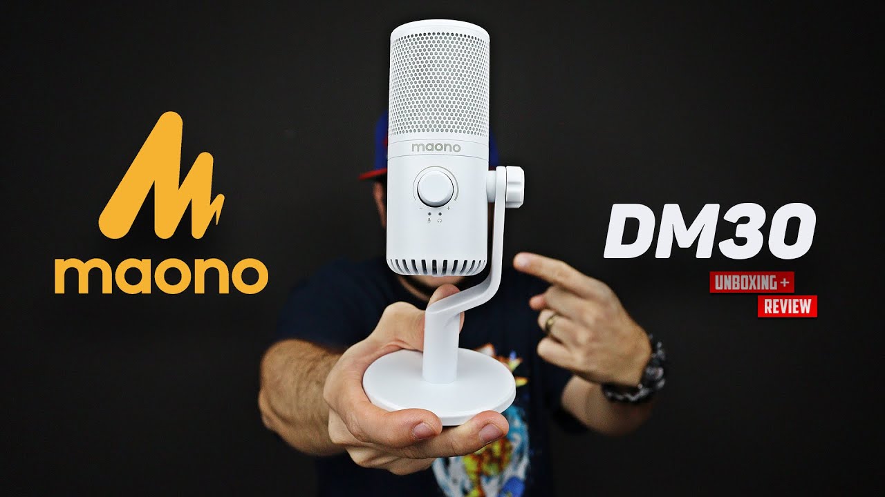 MICROFONE MAONO DM30 - QUALIDADE QUE SURPREENDE EM TUDO! UNBOXING E ANÁLISE COMPLETA!