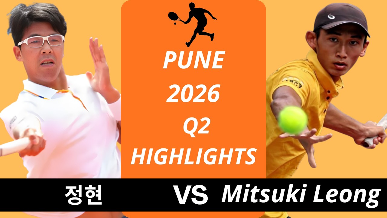 Hyeon Chung 정현 vs Mitsuki Wei Kang Leong | Pune 2026 Q1 Highlights