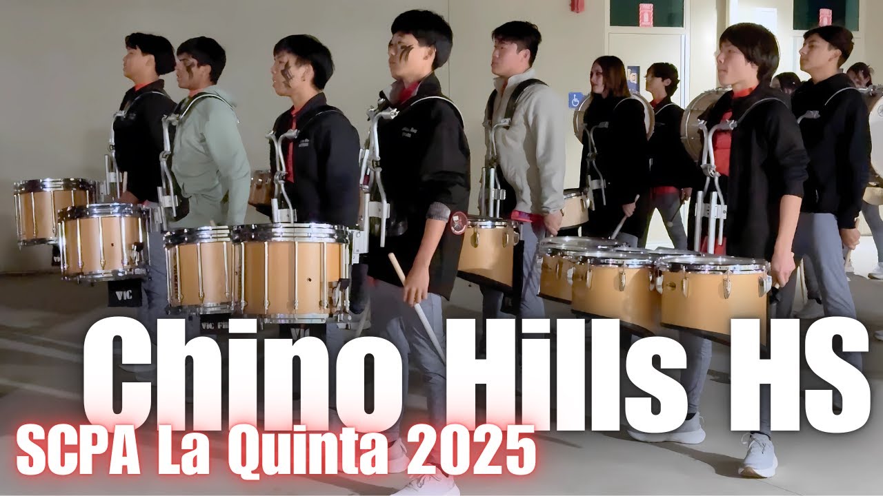 Chino Hills HS Drumline 2025 - In the Lot @ SCPA La Quinta