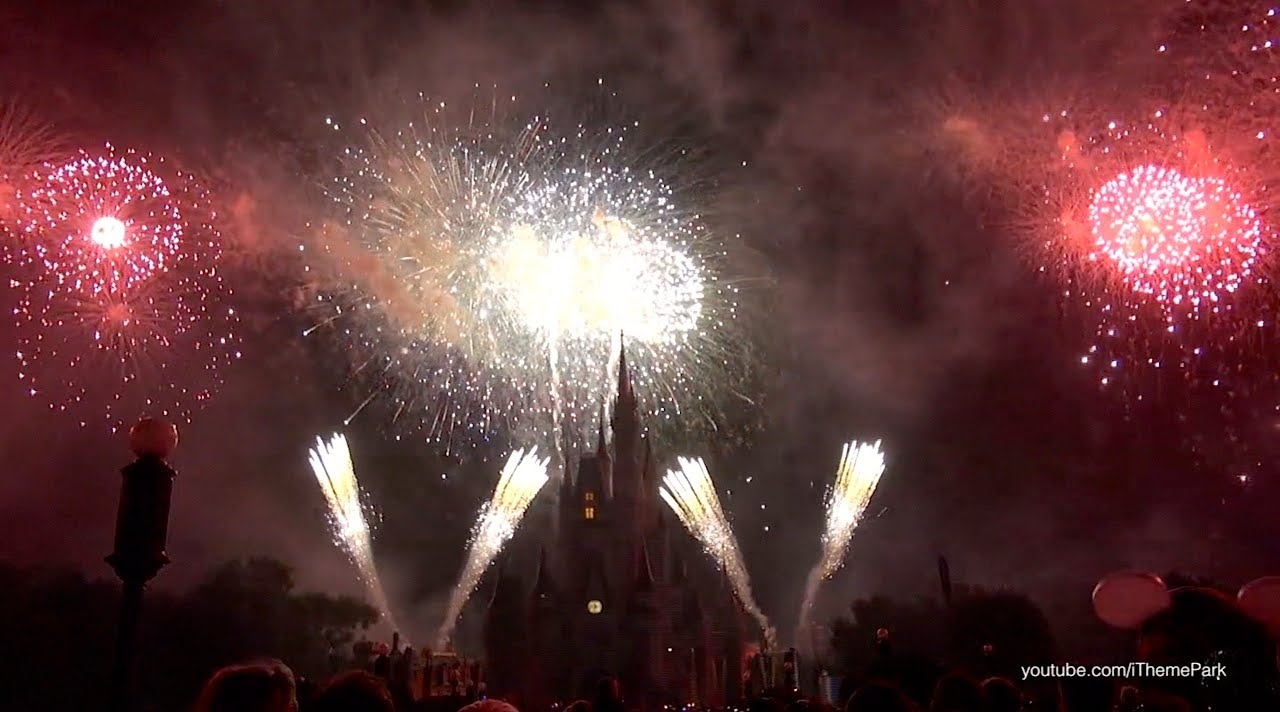 Holiday Wishes Fireworks 2013 Christmas Season - Magic Kingdom - Walt Disney World
