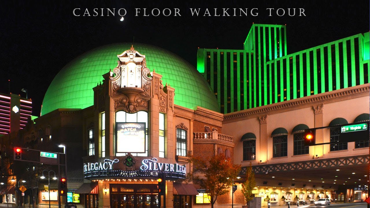 WALKING TOUR of SILVER LEGACY Casino floor in RENO Nevada