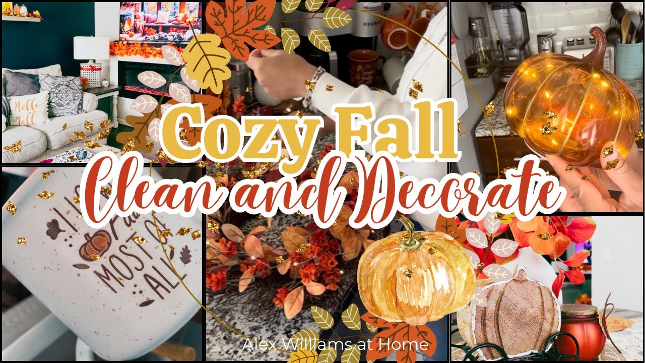 🍁CLEAN AND DECORATE MY MAIN LEVEL W/ ME! | CLEANING MOTIVATION | SEASONAL DECOR | SMALL HOUSE | SAHM