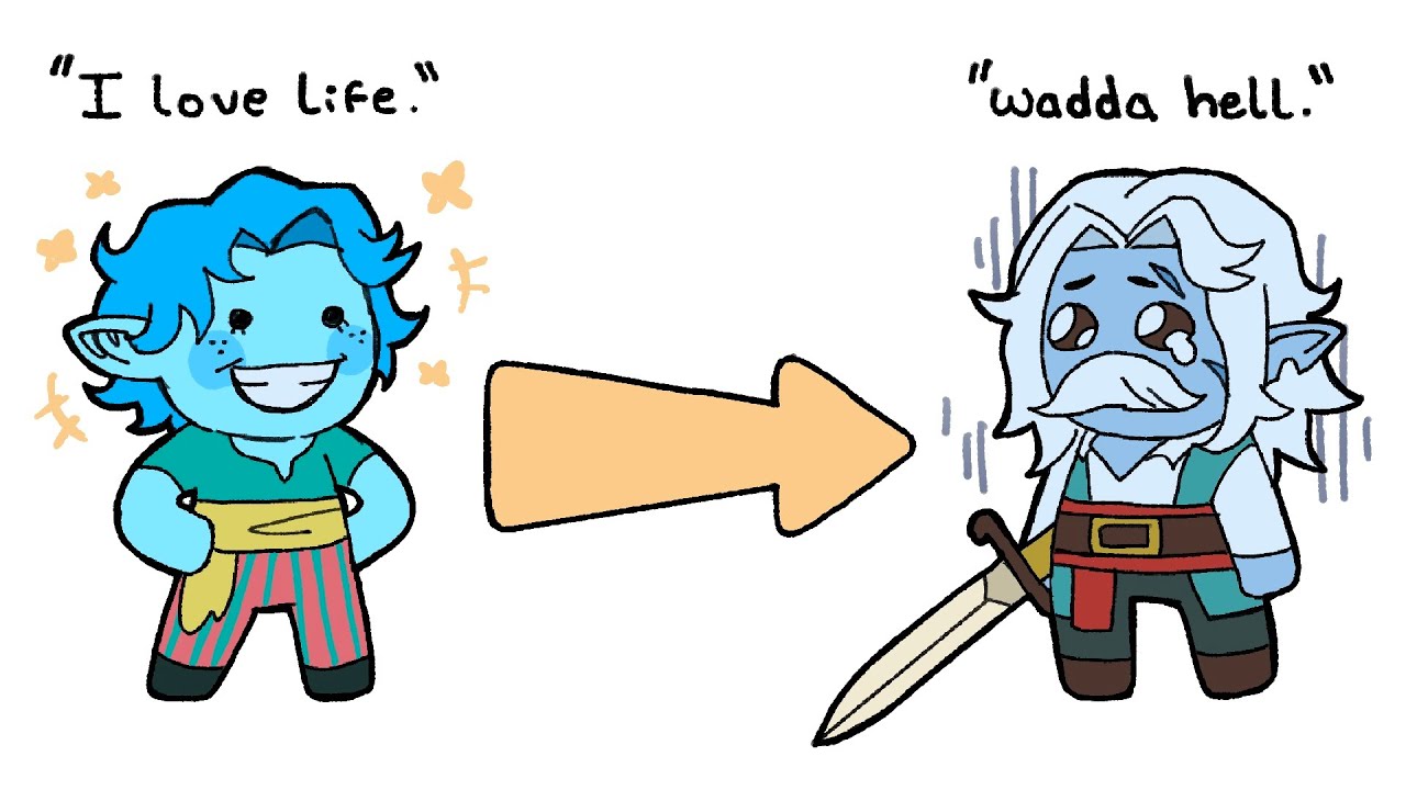 redesigning my first ever dnd oc! ★ art & lore dump