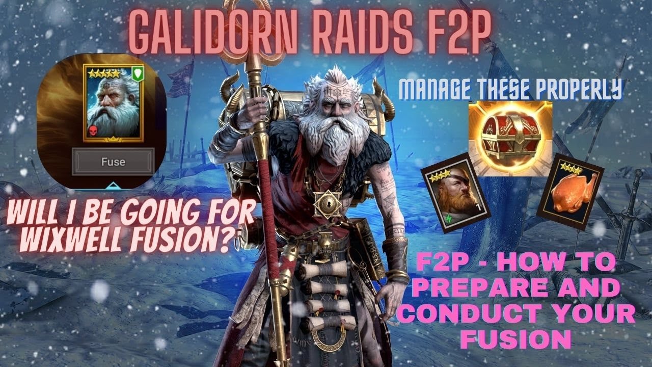 Raid Shadow Legends - Galidorn F2P -  Wixwell Fusion Decision - Manage Resources to Succeed as F2P