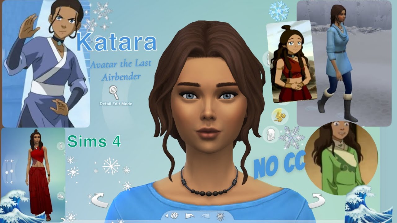 ATLA's Katara | Sims 4 CAS Lofi