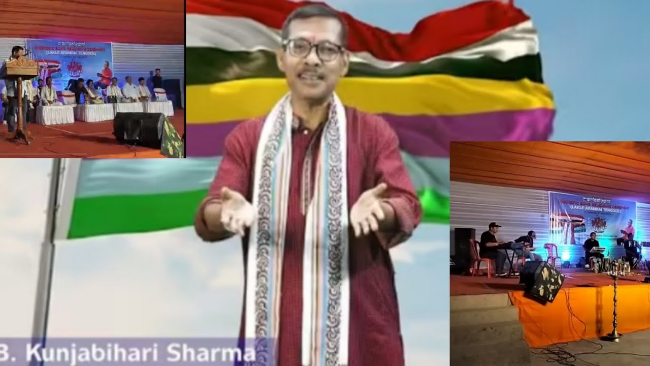 #Lakle Arambai Tenggol // Manipur Patriotic Stage Song 🎼👌 #Singer:B.Kunjabihari Sharma.....