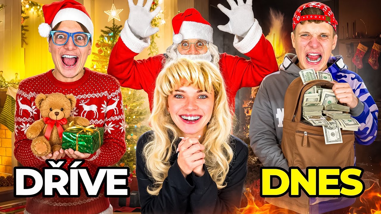 DĚTI DŘÍVE VS DNES NA VÁNOCE!