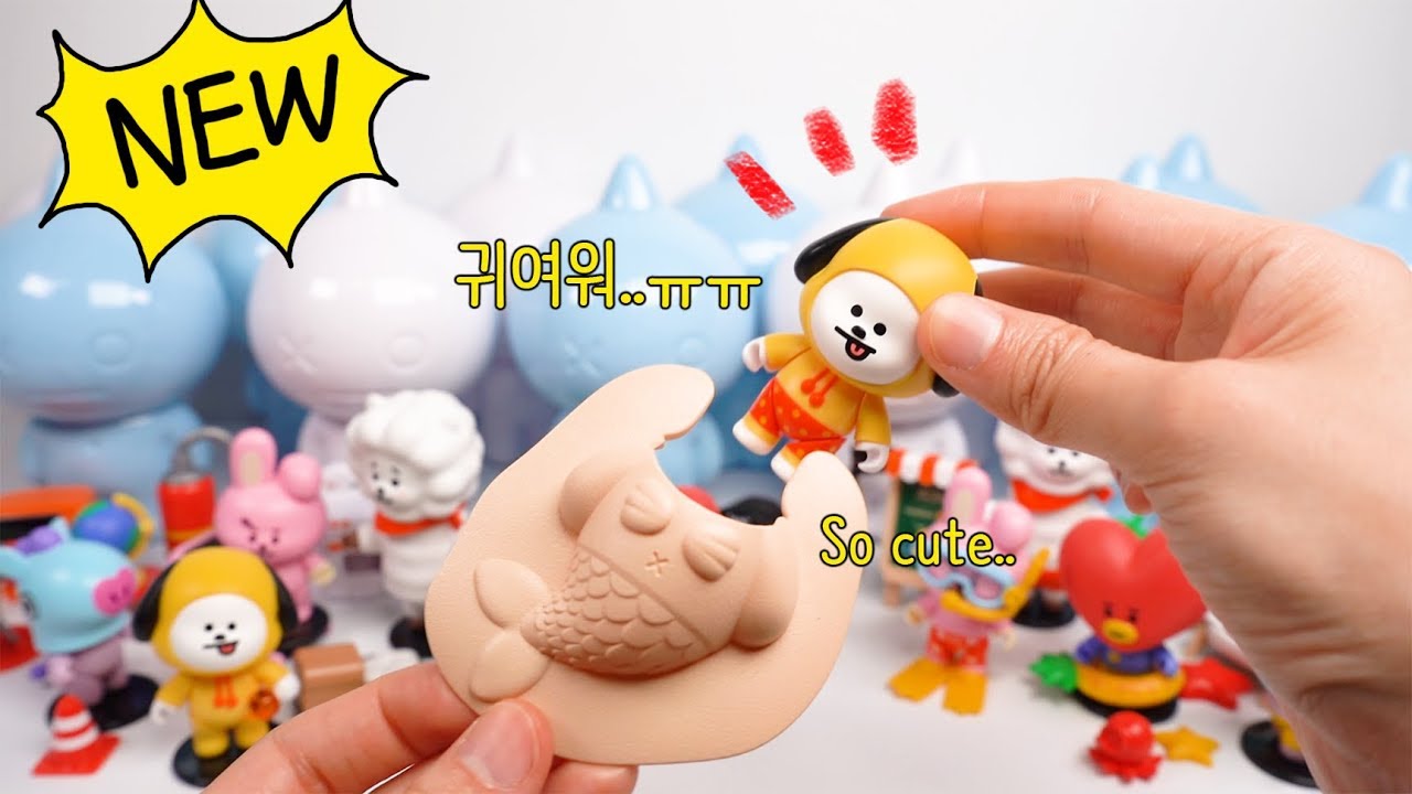 BT21 랜덤 피규어 중복없이 뽑으려면?! (유니버스타 Vol.1,2 블라인드팩) Unboxing BT21 Collectible Figures!