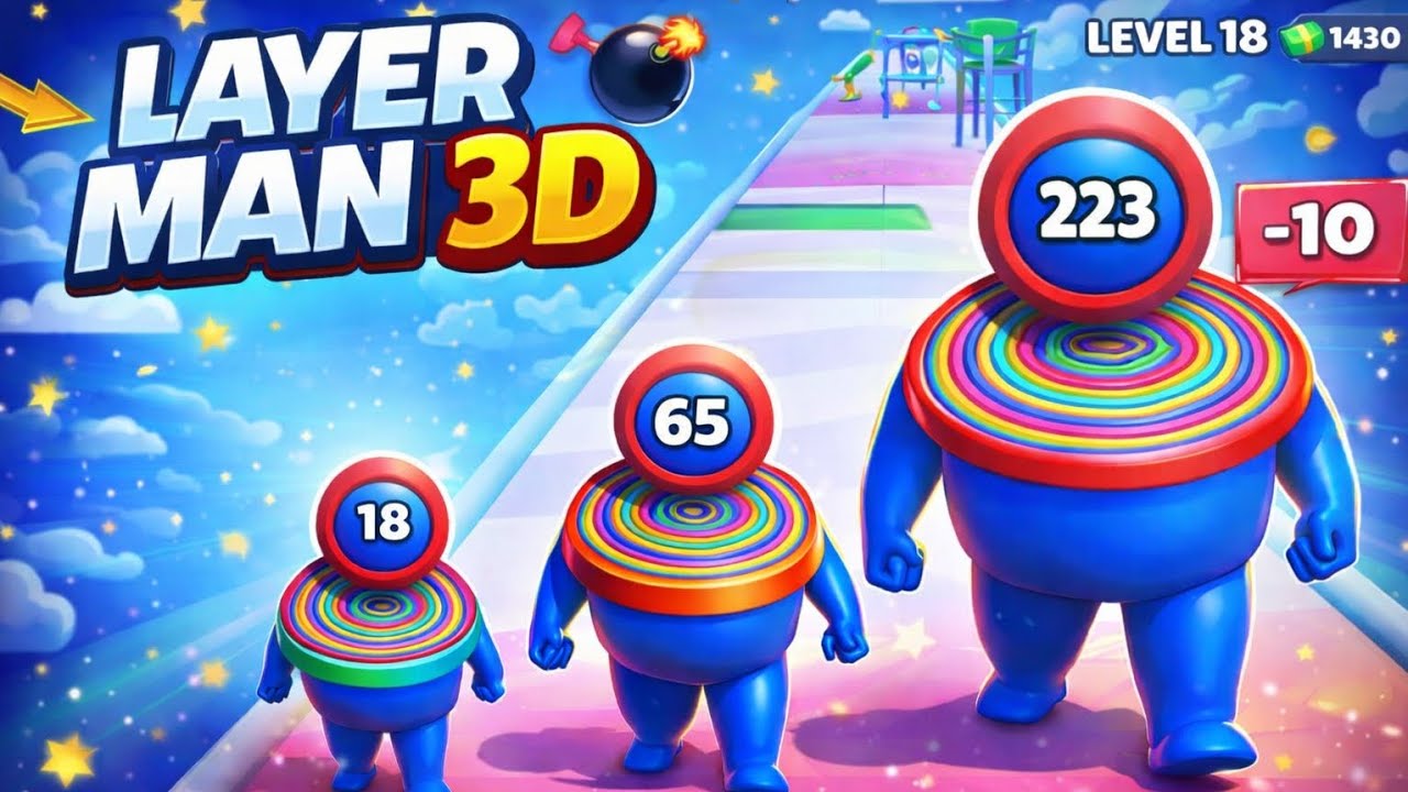 Layer Man 3D Level 10 — This Got INTENSE 😤