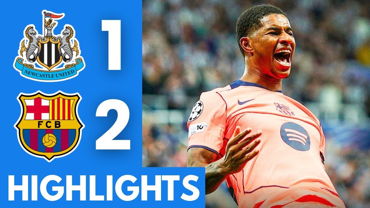 Newcastle United vs Barcelona (1-2) Highlights | UEFA Champions League 2025/26