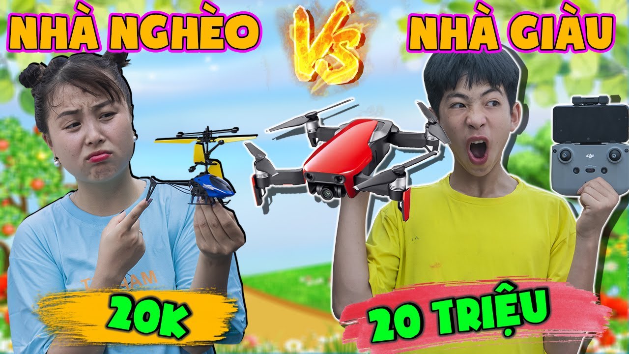 Máy Bay Điều Khiển Nhiều Tiền Vs Máy Bay Điều Khiển Ít Tiền ❤ KN CHENO Chị Hằng