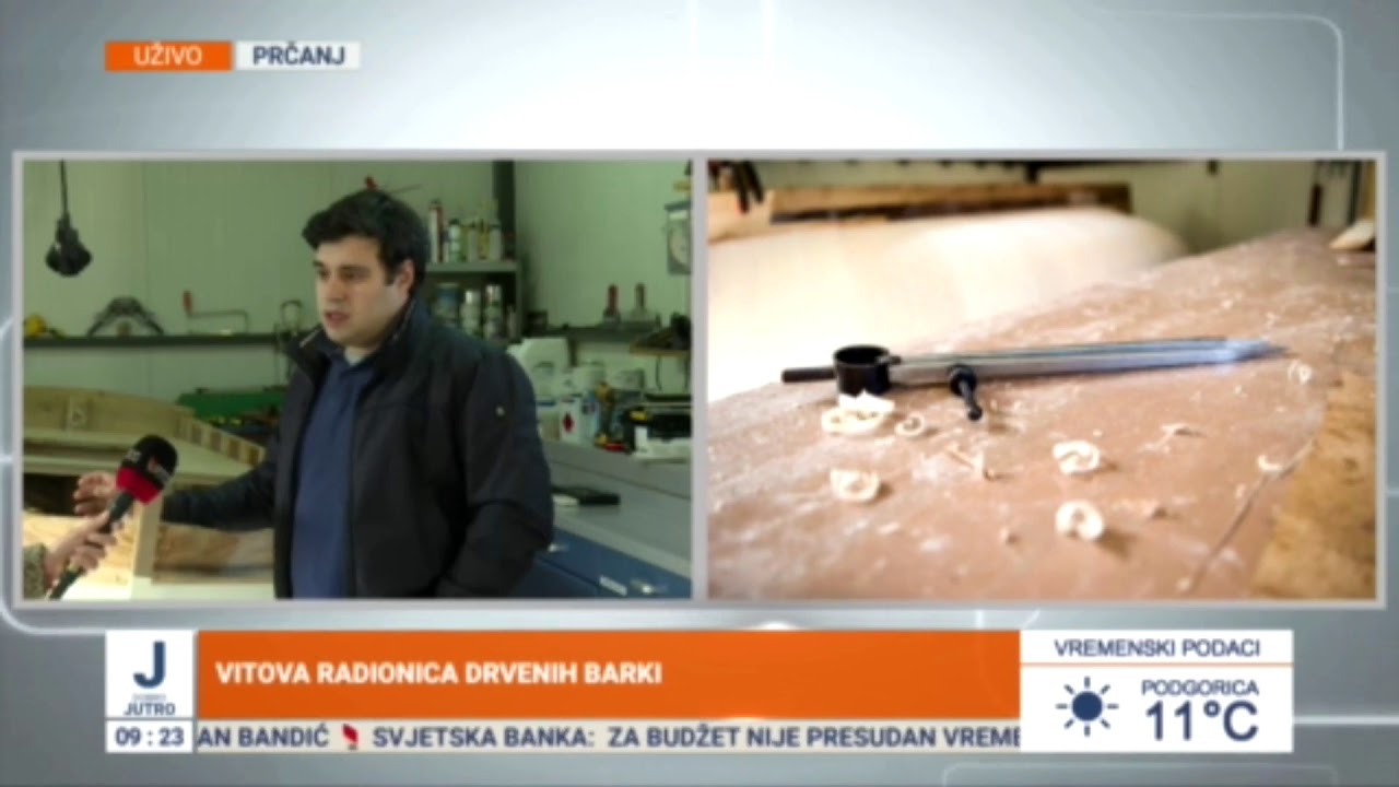 Kako meštar Vitomir Vujović pravi barke
