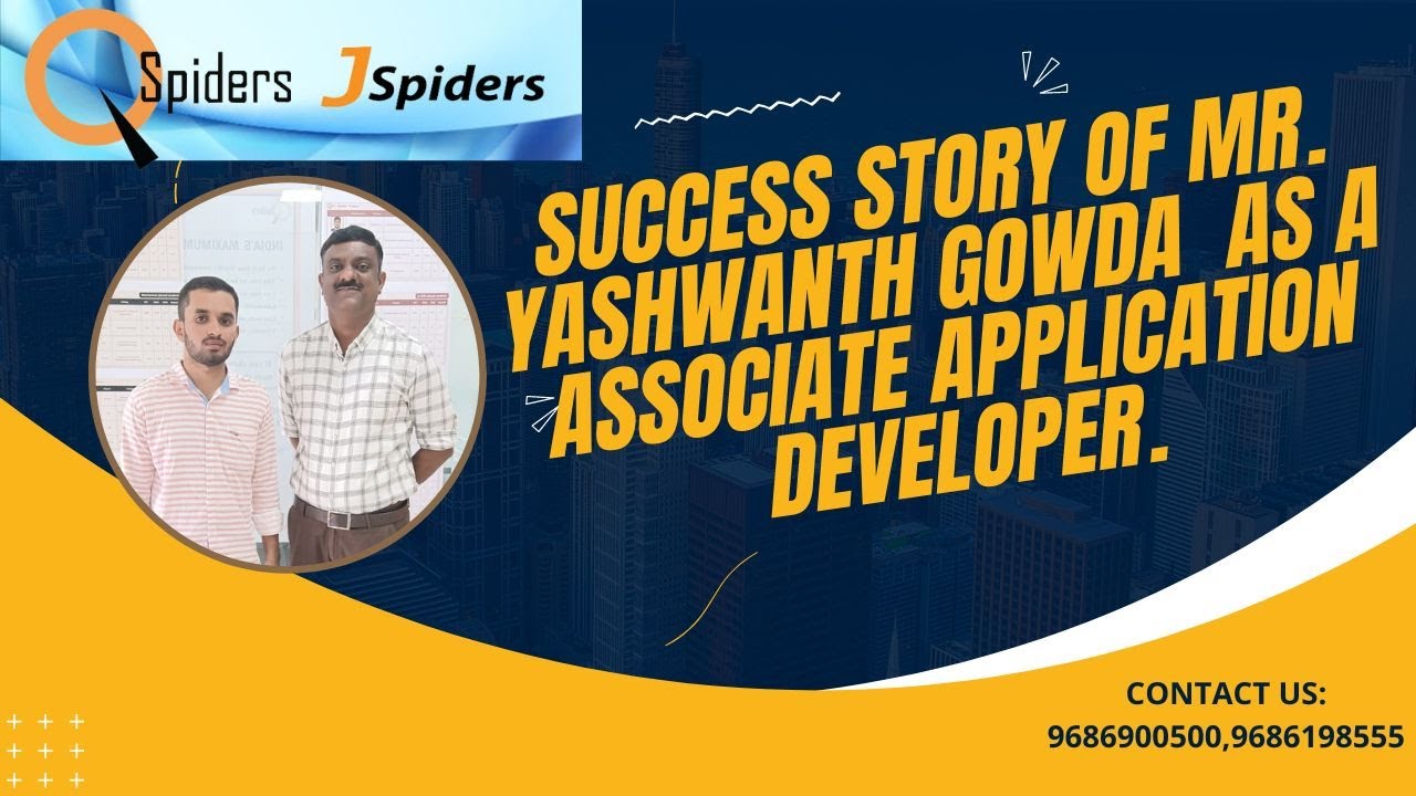 Success story of Mr.Yashwanth Gowda  as a associate application developer.