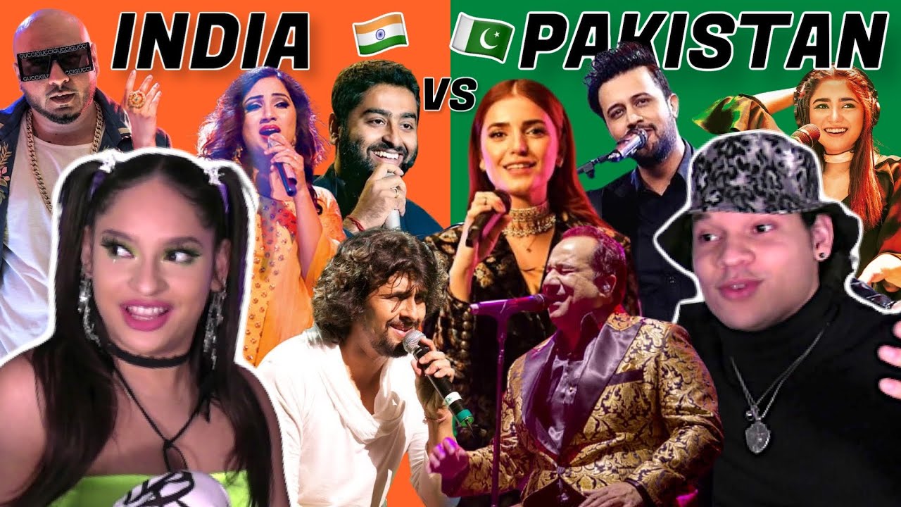 Latinos react to 'Indian Singers vs Pakistani Singers Battle Of Voices' 😱