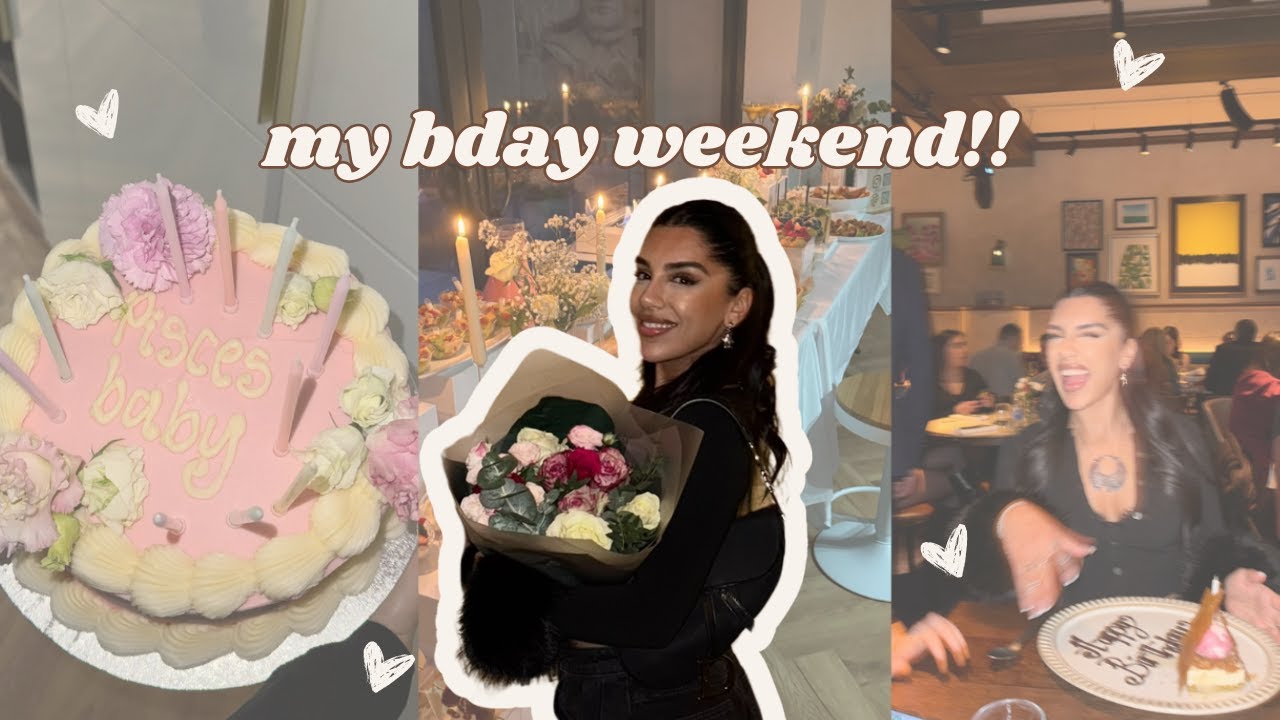 my bday weekend | girl dinner, farmer’s market, gifts & more!!