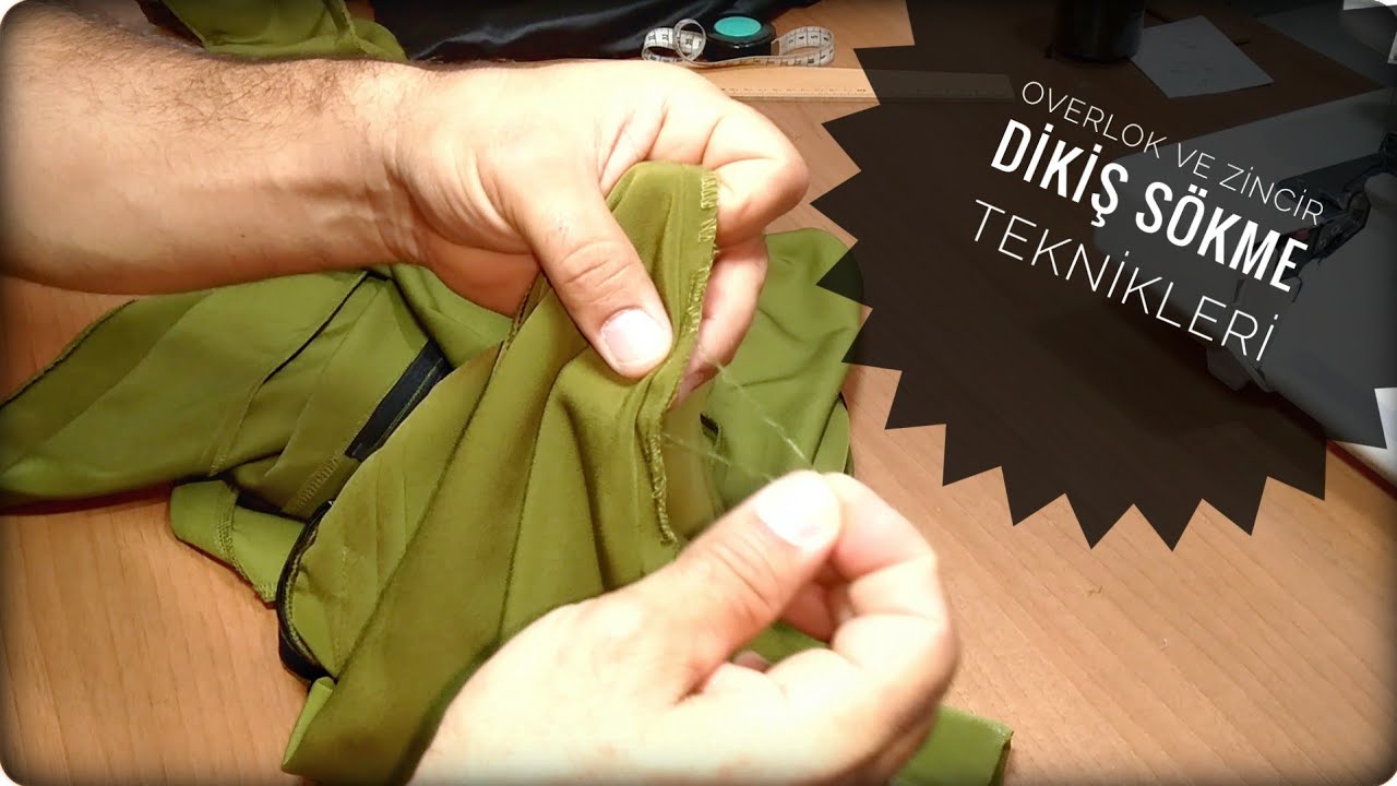 OVERLOK ve ZİNCİR DİKİŞ SÖKME TEKNİKLERİ