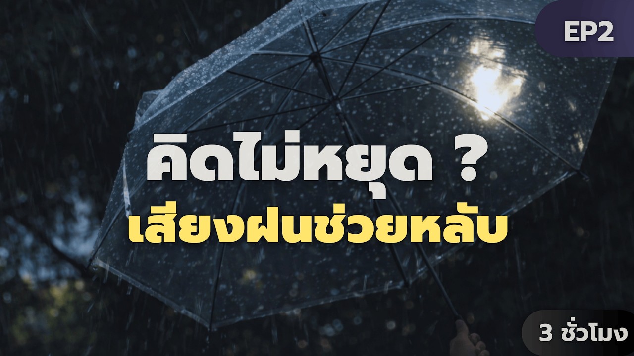 เสียงฝนกล่อมหลับ 3 ชั่วโมง 🌧 Rain Sounds for Sleep | สำหรับคนนอนไม่หลับ | พักใจไปกับอิ่มเอมเอย EP2