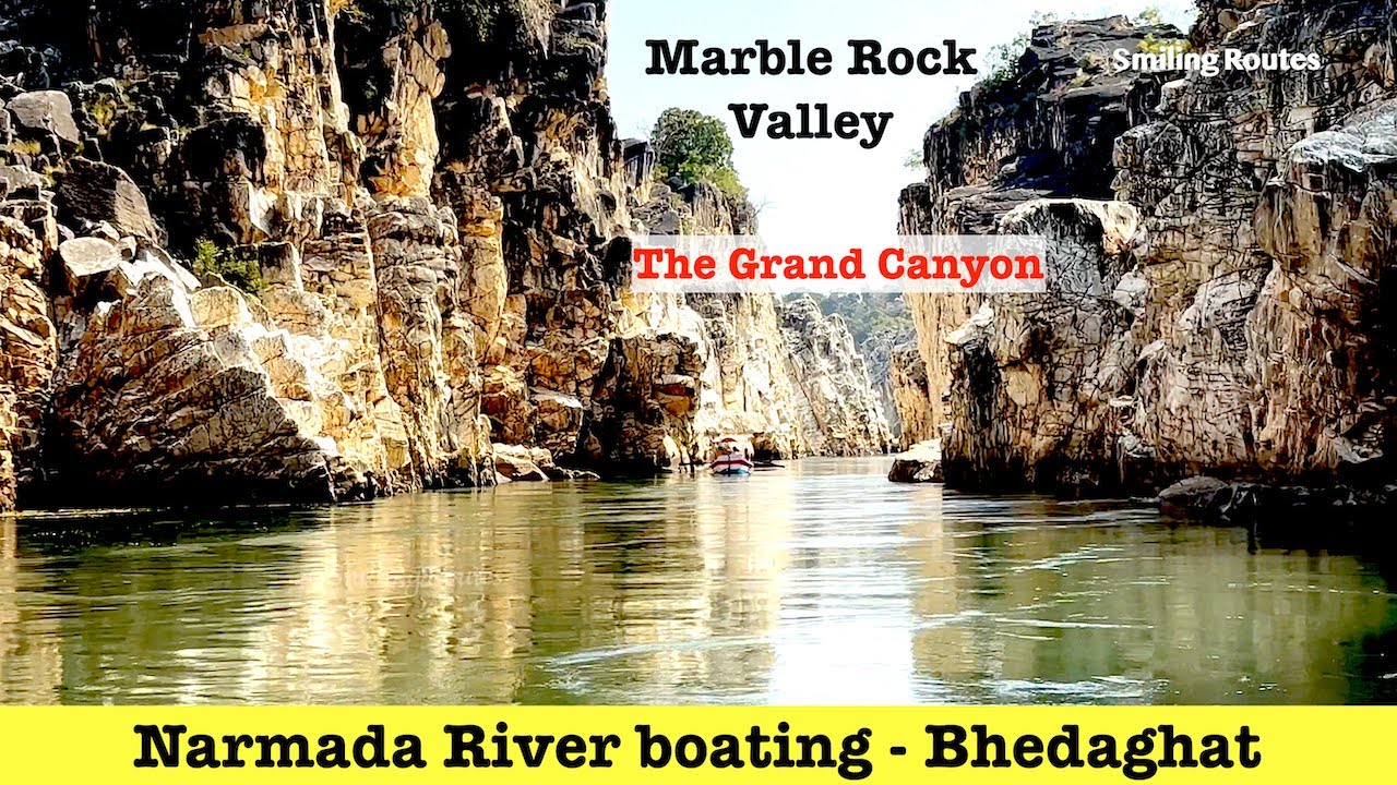 Bhedaghat Narmada River Boating Jabalpur | The Grand Canyon Jabalpur | Famous Tourist Place Jabalpur