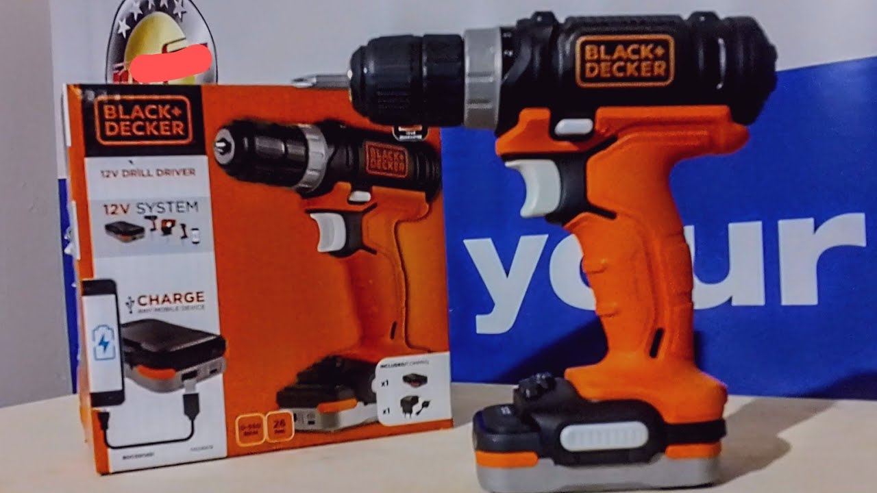 Black & Decker BDCDD12, trapano avvitatore.