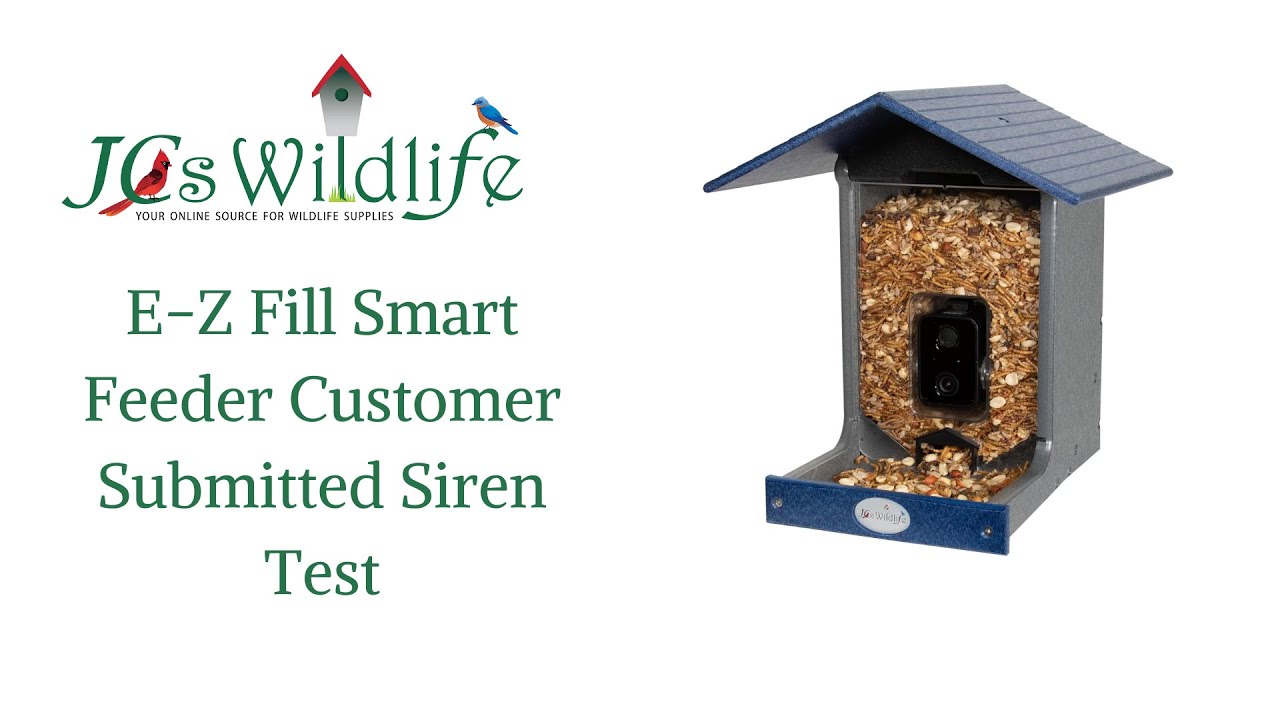 JCS Wildlife E-Z Fill Smart Feeder Customer Submitted Siren Test Video