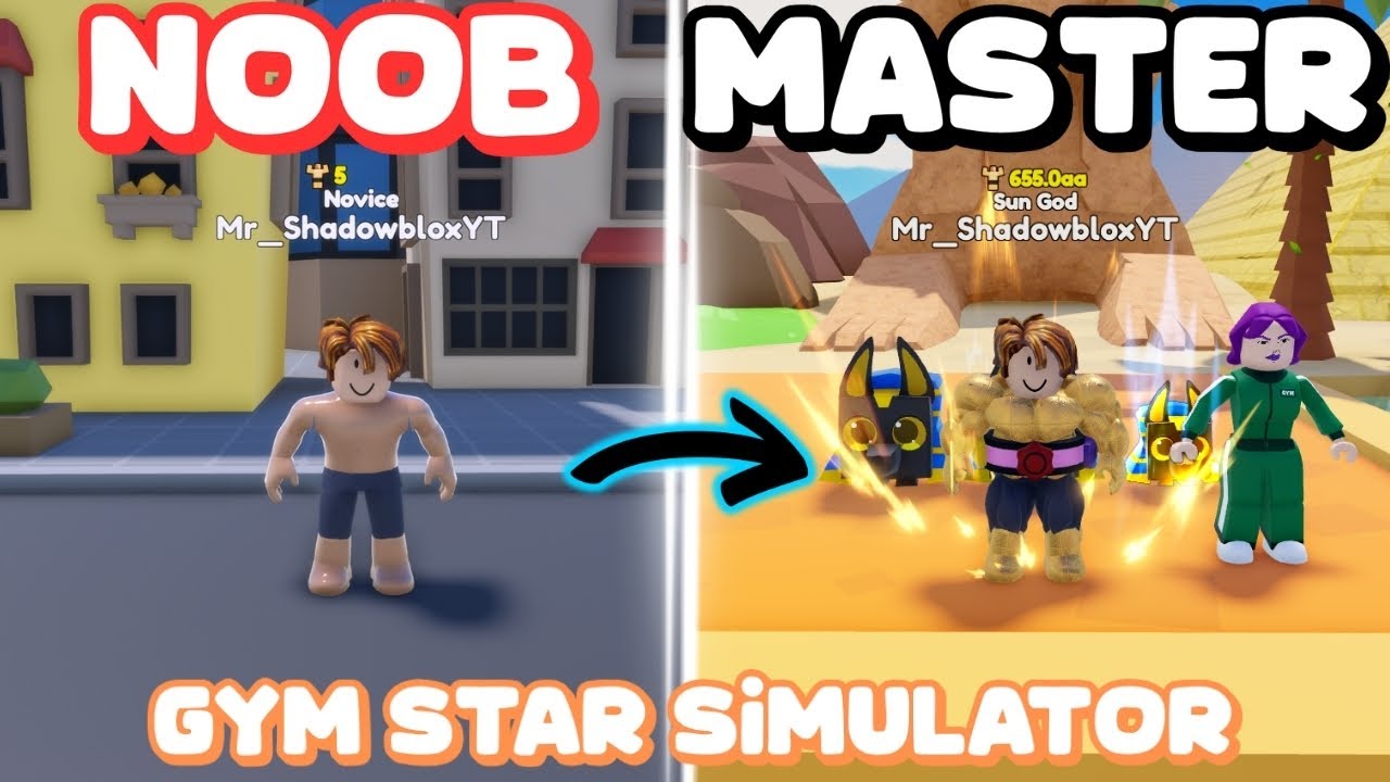 From noob to master in Gym Star Simulator, I’m going to be the best! //👊Gym Star Simulator 🎮(ROBLOX)