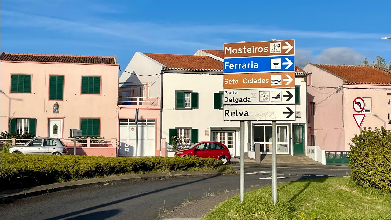 Drive from Airport Ponta Delgada PDL to Livramento / Ponta Delgada 4K, Sao Miguel Azores 🇵🇹 15.11.25