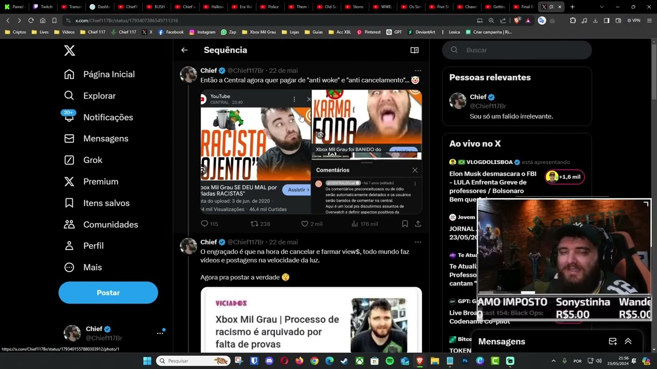 Lion da liga nerdola, Cancelador safado . Pagando de anti woke !!