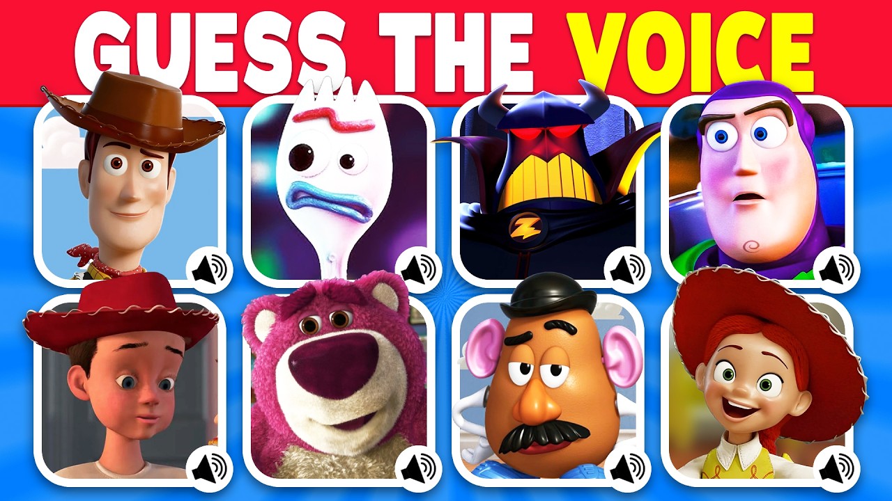🎤 Guess the Disney or Pixar Voice! | Toy Story Quiz ✨