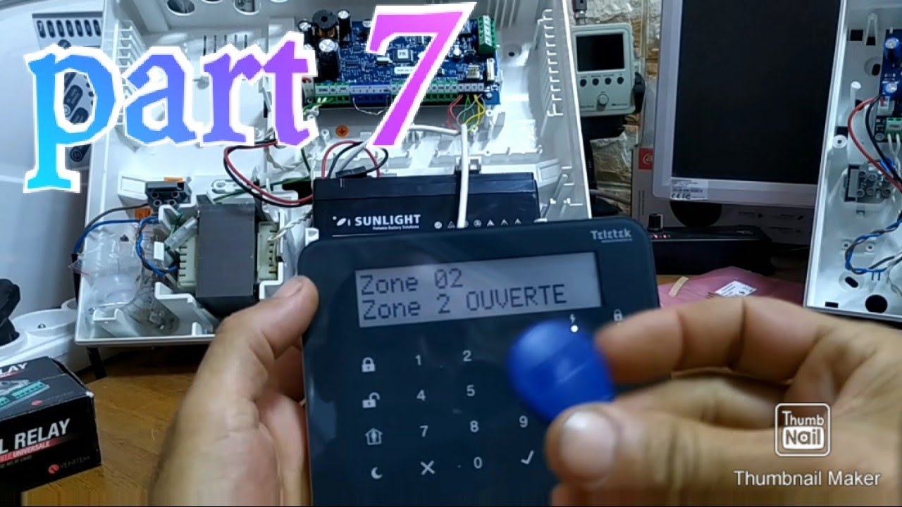 Alarme Teletek , comment ajouter un clavier  / contrôle d'accès , clavier LCD 32S