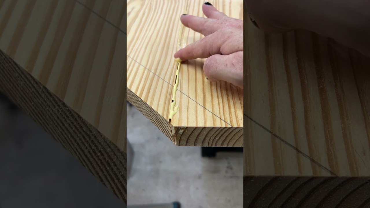 Woodworking trick. How to fill a gap in wood. #builddddadbuild #diy #woodworking