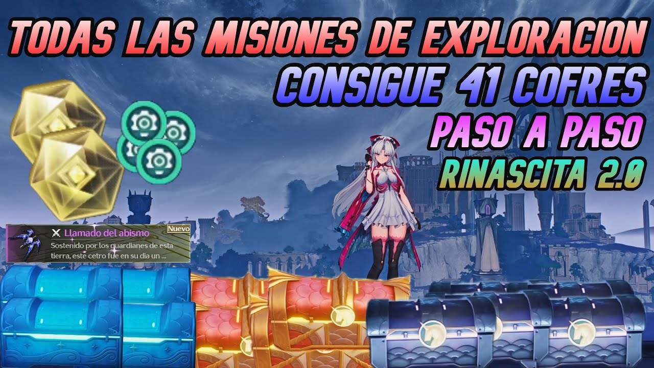 TODAS LAS MISIONES DE EXPLORACIÓN | 41 Cofres | 2.0 Rinascita | Wuthering Waves Español