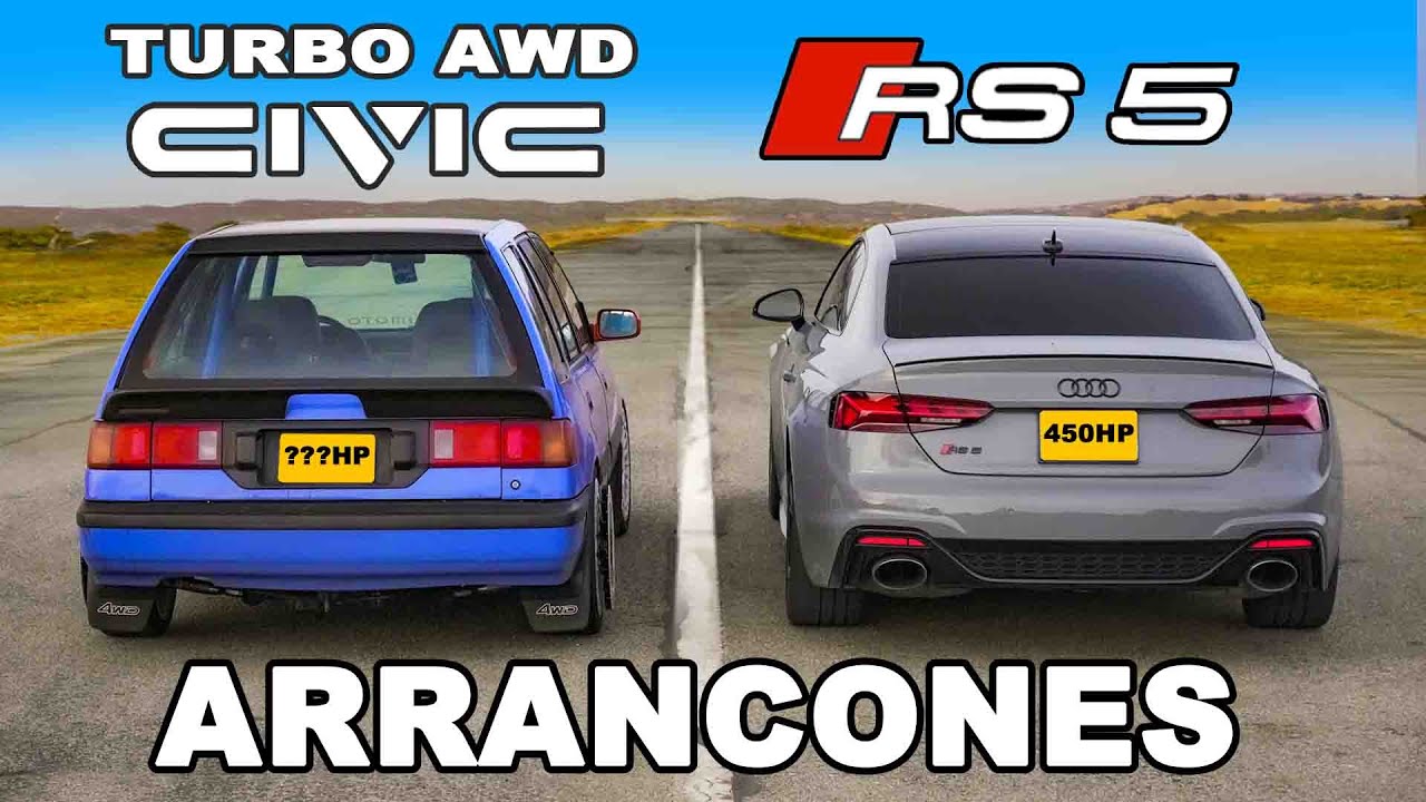 Civic AWD de 800 hp vs Audi RS5: ARRANCONES
