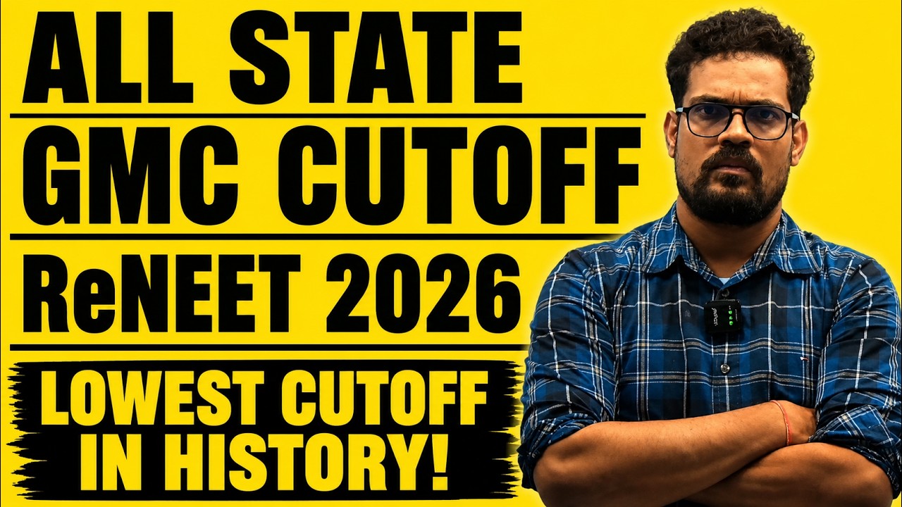LIVE: ReNEET 2026 All States GMC Cutoff | Category Wise MBBS Cutoff | AIQ & State Quota Analysis