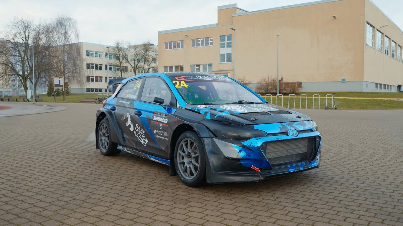 Rallycross champions bring race cars to school | Career Day