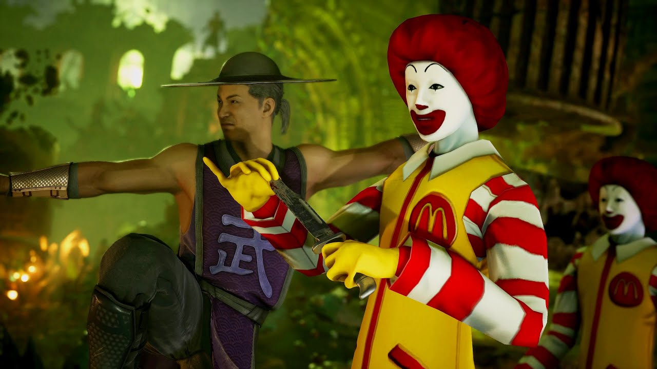 Ronald McDonald (Ghostface) - Skin Mod Showcase - Mortal Kombat 1