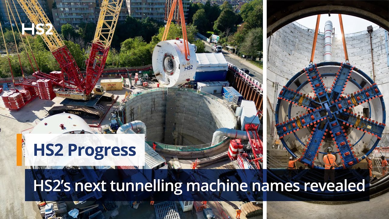 Lift off! HS2’s latest London tunnelling machine assembled 25 metres below ground