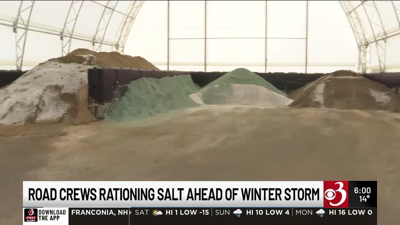 Road crews rationing salt ahead of winter storm