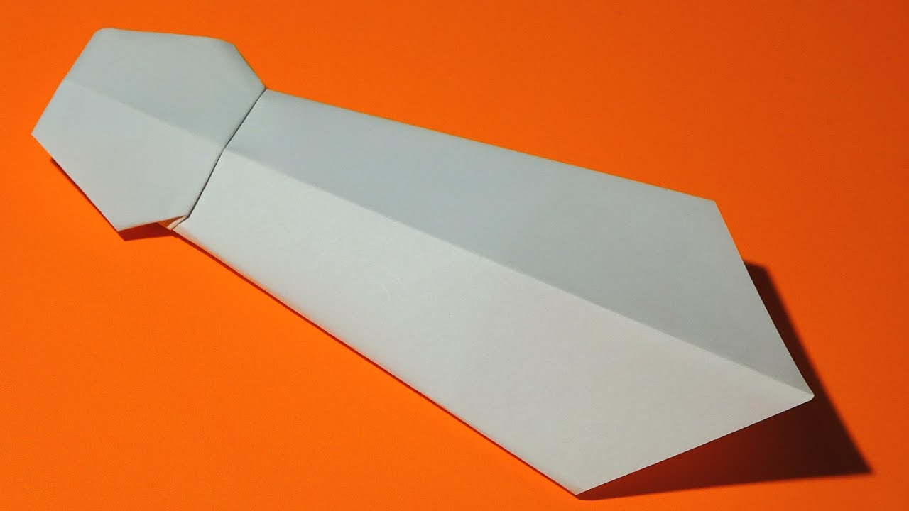 Cómo hacer una corbata de papel paso a paso (corbata origami) 👔
