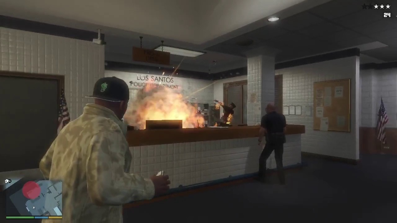 GTA 5 | Franklin Attacks Police Station – Epic Headshots & Helicopters Down! 💥🚁